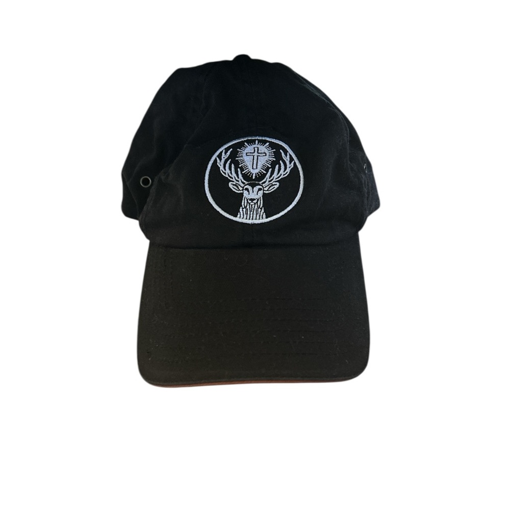 JAGERMEISTER Black Embroidered Logo Hat Classic Curved Brim